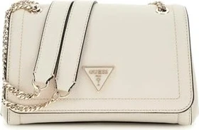 Guess Noelle in Saffian-Optik Mini Schultertasche bone