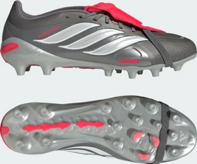 adidas Predator League Fold-Over Tongue AG iron metallic/zero metalic/lucid red