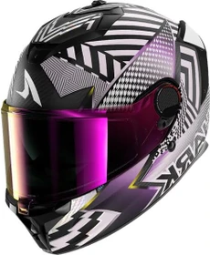 Shark Spartan GT Pro Carbon Sthyr matt weiß/violett/gelb