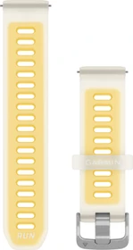 Garmin Schnellwechsel Ersatzarmband 20mm Silikon translucent bone/mango with silver hardware