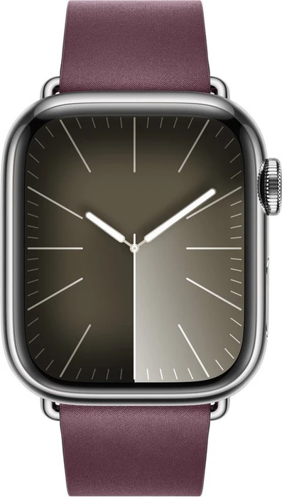 Apple Feingewebe Armband mit moderner Schließe Medium für Apple Watch 41mm Mulberry