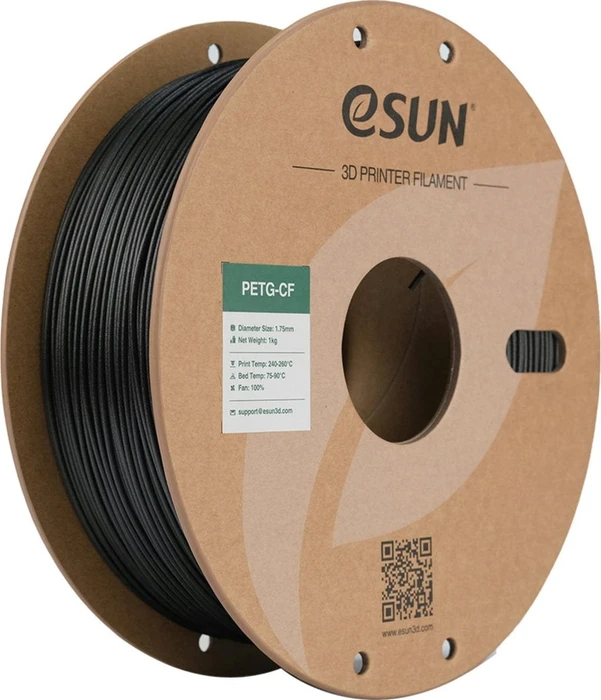 eSUN 3D PETG, Black, Spule, 1.75mm, 1.00kg