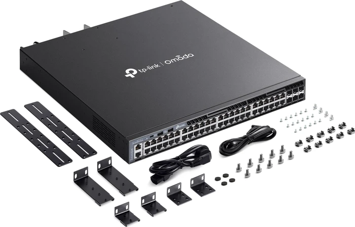 TP-Link Omada SG6600 Rackmount Gigabit Managed Switch, 48x RJ-45, 6x SFP+, 764W PoE+