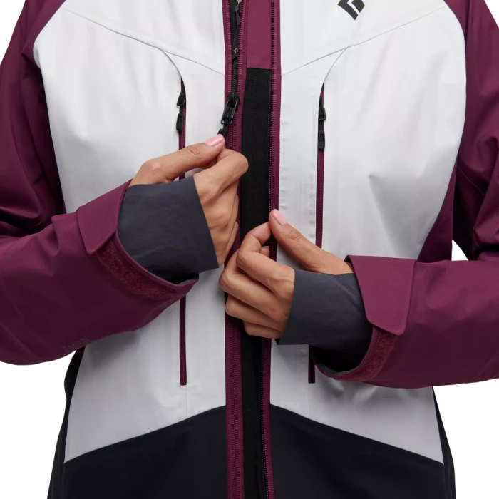 Black Diamond Dawn Patrol Hybrid Shell Funktionsjacke white/blackberry (Damen)