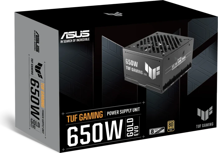 ASUS TUF Gaming Gold EVO, TUF-GAMING-650G-EVO, 650W, ATX 3.1