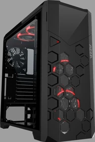 AZZA Storm 6000B, schwarz, Glasfenster (CSAZ-6000B)