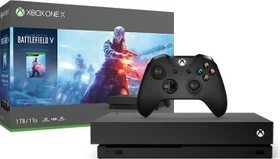 Microsoft Xbox One X - 1TB Battlefield V Bundle schwarz