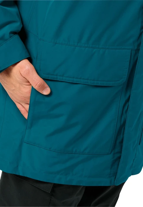 Jack Wolfskin Winterlager Funktionsmantel teal (Herren)
