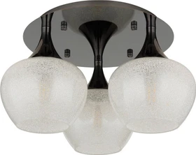 Globo Maxy Deckenleuchte 3-flammig schwarz/acryl