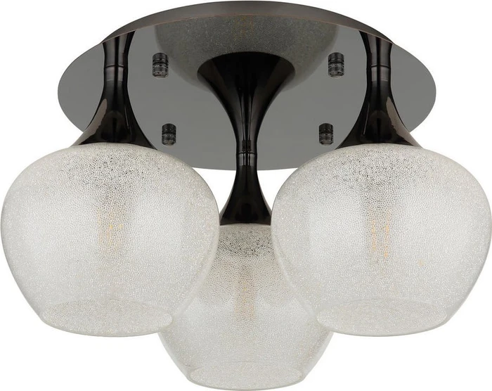 Globo Maxy Deckenleuchte 3-flammig schwarz/acryl