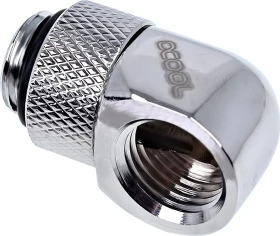 Alphacool Eiszapfen 90° L-Verbinder G1/4" AG auf G1/4" IG, verchromt