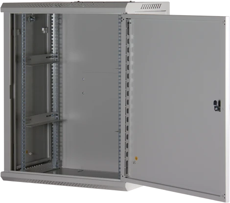 Rockstable 19" Wandschrank 15HE, Stahltür, IP2X, weiß, 440mm tief