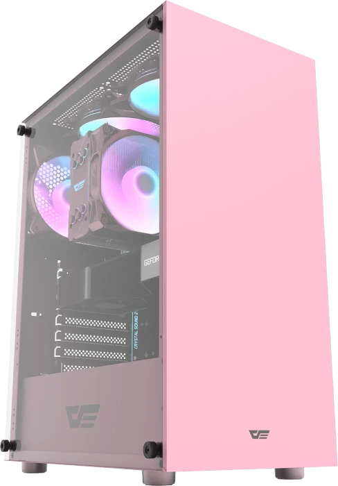 DarkFlash DK100 Pink, Glasfenster