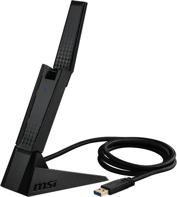 MSI AXE5400, 2.4GHz/5GHz/6GHz WLAN, USB-A 3.0 [Stecker]