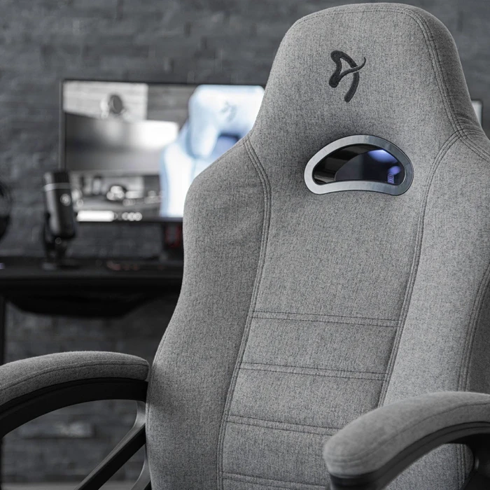 Arozzi Enzo Woven Fabric Gamingstuhl, grau