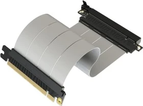 LinkUP AVA5 v2 Riser Kabel, gerade, PCIe 5.0, 200mm, weiß