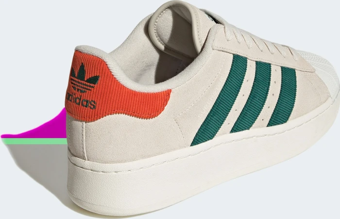 adidas Superstar XLG aluminium/collegiate green/preloved red (Herren)