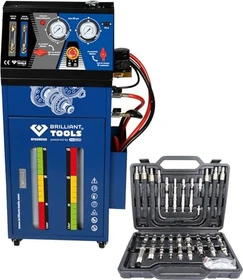 Brilliant Tools Getriebespülgerät für Automatikgetriebe inklusive 35-tlg Adapter-Satz