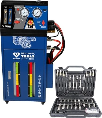 Brilliant Tools Getriebespülgerät für Automatikgetriebe inklusive 35-tlg Adapter-Satz