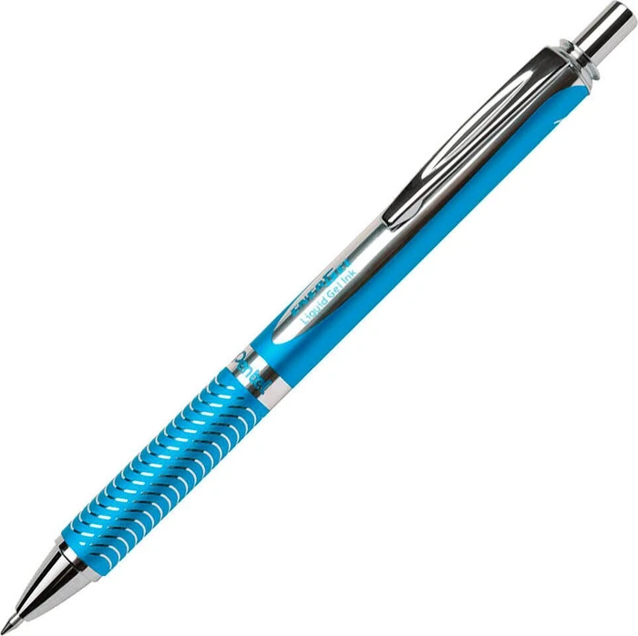 Pentel EnerGel Sterling BL407 Gelroller hellblau, Geschenkbox