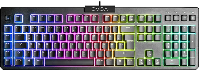 EVGA Z12, LEDs RGB, schwarz, USB, DE