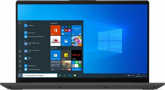 Lenovo IdeaPad 5 15IIL05, Graphite Grey, Core i5-1035G1, 8GB RAM, 512GB SSD, GeForce MX330, DE
