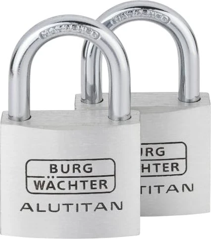 Burg-Wächter Duo 770 40 Alutitan, 6.5mm, 64mm, 2er-Set