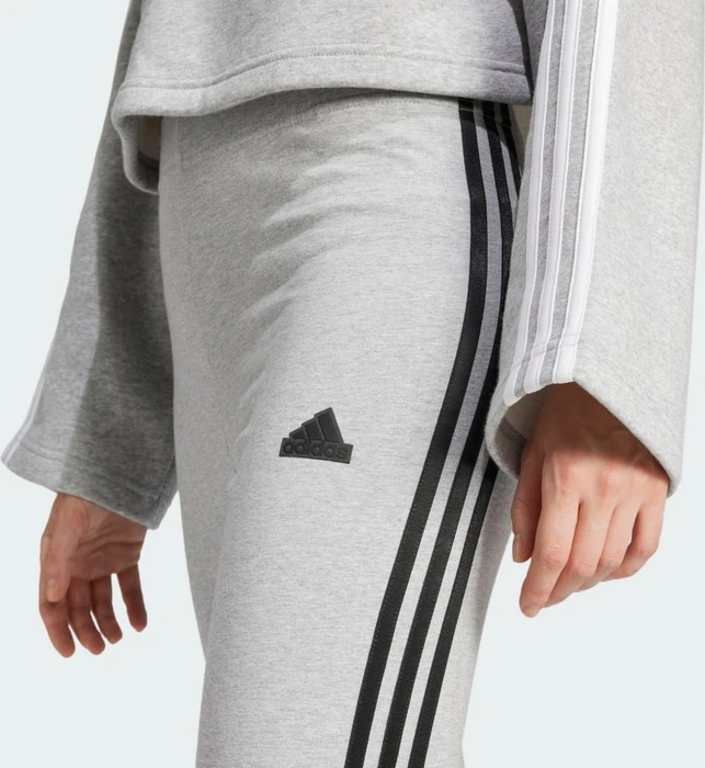 adidas Future Icons 3-Streifen Hose lang medium grey heather/black (Damen)