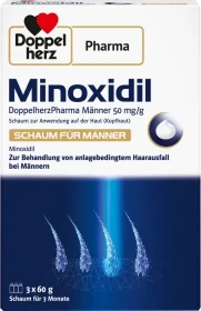 Doppelherz Minoxidil 50mg/g für Männer Schaum, 180g (3x 60g)