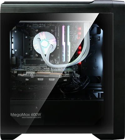 Zalman M3 Plus, schwarz, Glasfenster