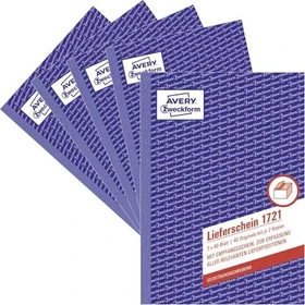 Avery-Zweckform Formularbuch, A5, 120 Blatt, 5er-Pack