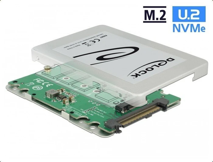 DeLOCK U.2 2.5" -> M.2 PCIe