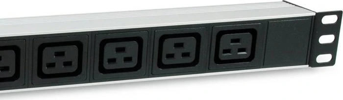 Equip 19" PDU Aluminium Steckdosenleiste, mit Schalter, 1HE, 6-fach, 16A/250V, silber, 1.8m
