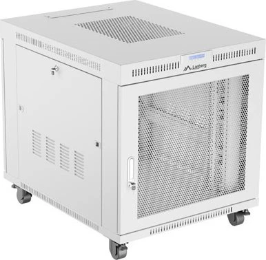 Lanberg 19" Rackschrank 15HE, LCD, freistehend, Flat Pack, Gitternetztür, IP20, RAL 7035, 1000mm tief