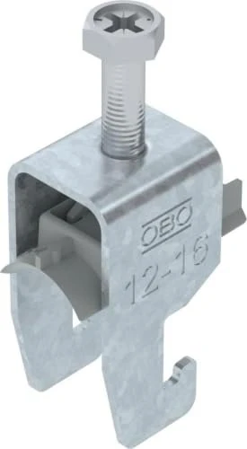 OBO Bettermann Bügelschelle 2056 U-Fuß, 1-fach, Kunststoffdruckwanne, FT