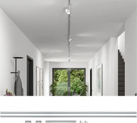 Paulmann URail Schienensystem-Komponente Basisset 2.3m chrom matt