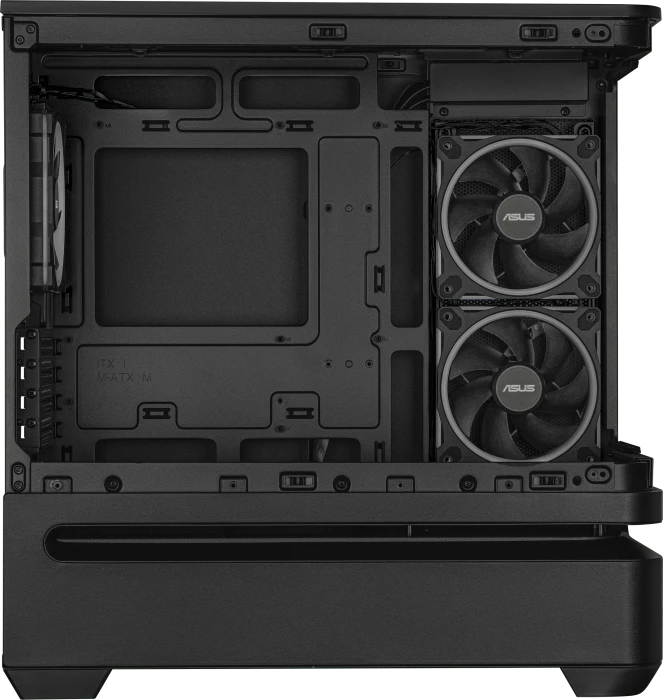 ASUS Prime AP202 ARGB, schwarz, Glasfenster