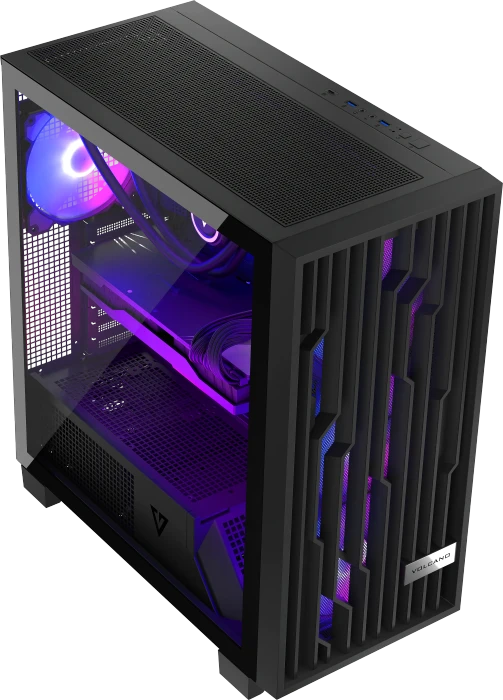 Modecom Volcano Perun Apex ARGB 3F Black, Glasfenster