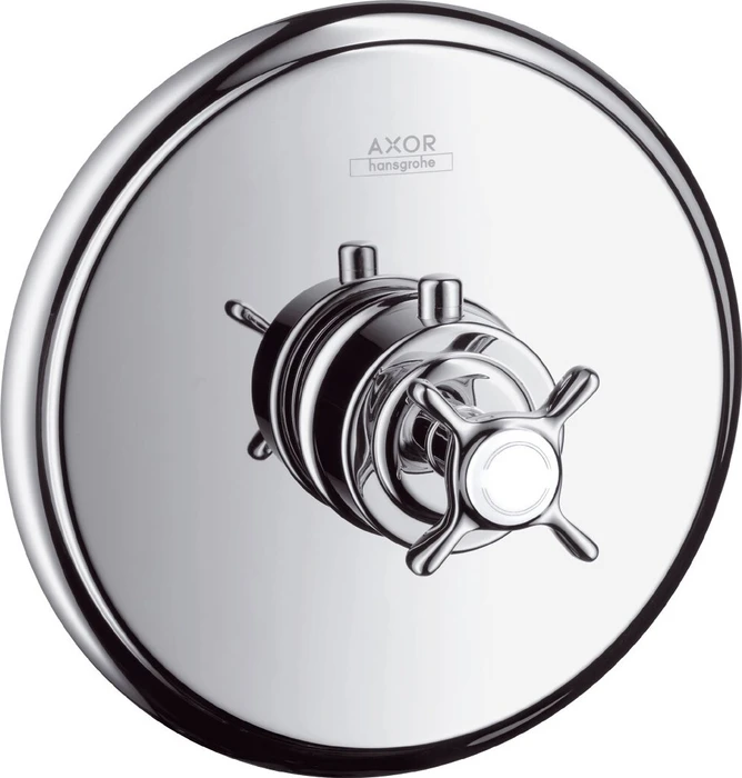 Hansgrohe Axor Montreux HighFlow Thermostat mit Kreuzgriff brushed nickel