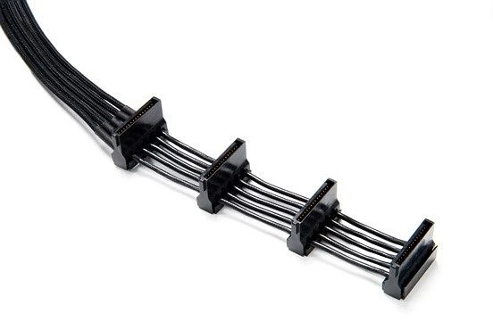 be quiet! Sleeved Power Cable CS-6740, 4x SATA, 720mm