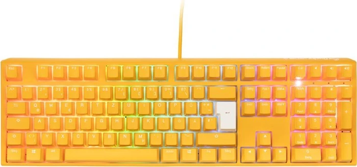 Ducky One 3 Yellow PBT, LEDs RGB, MX SPEED RGB Silver, USB, DE