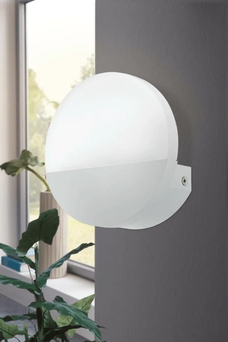 Eglo Metrass 1 rund Wandleuchte weiß