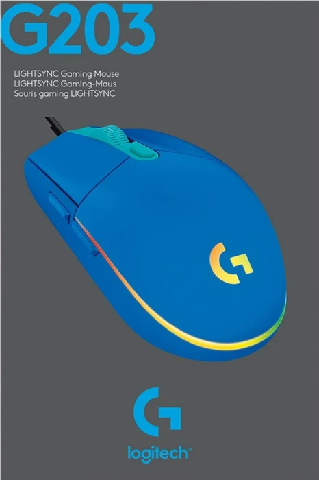 Logitech G203/G102 Lightsync blau, USB