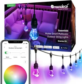 nanoleaf Essentials Matter Smart Outdoor Lichterkette LED 20x warmweiß-tageslichtweiß RGB