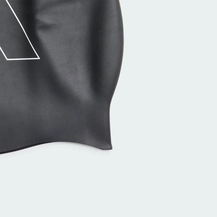 adidas Logo Badekappe schwarz/weiß