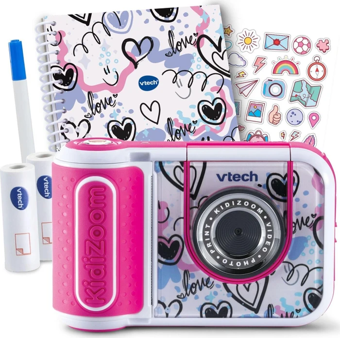VTech KidiZoom Print Cam pink Scrapbook Bundle