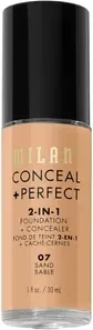 Milani Conceal + Perfect 2-in-1 Foundation + Concealer 07 sand, 30ml