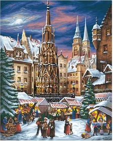Schipper Arts & Crafts Malen nach Zahlen Der Nürnberger Christkindlesmarkt