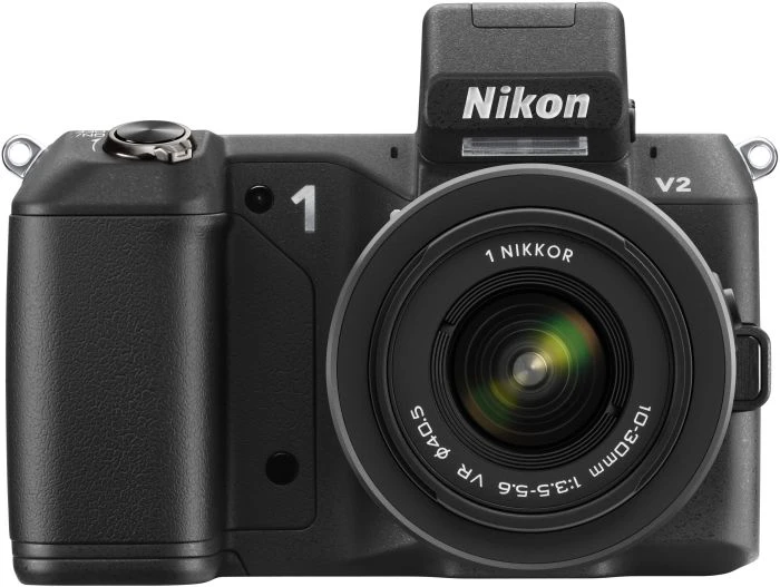 Nikon 1 V2 schwarz mit Objektiv 1 NIKKOR 10-30mm 3.5-5.6 VR