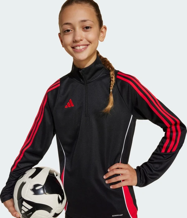 adidas Tiro 24 Funktionsshirt langarm black/pure ruby (Junior)